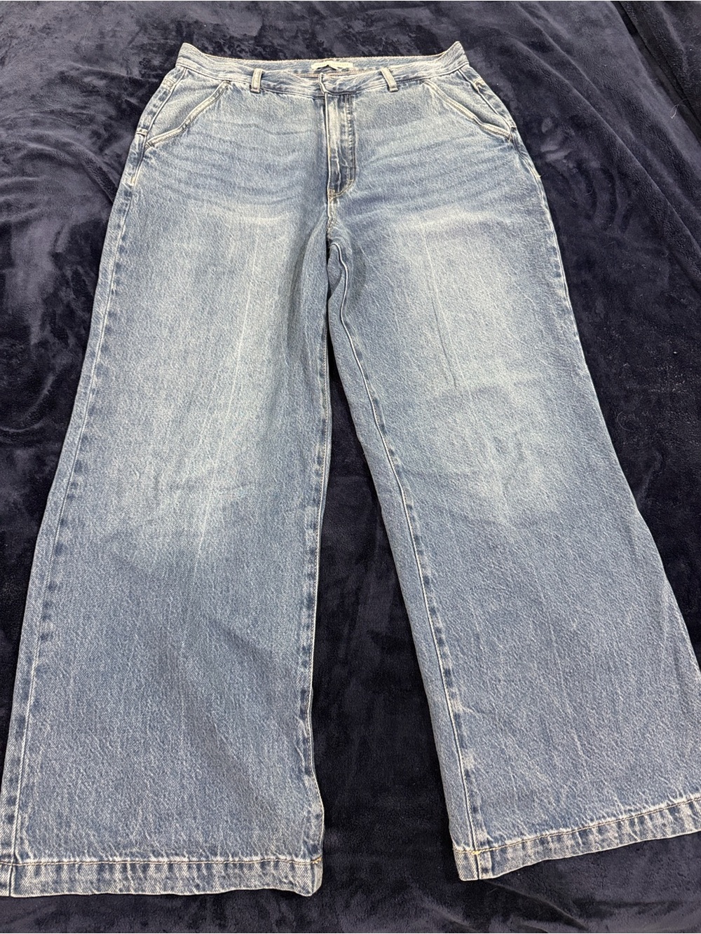 Rebecca Minkoff Light Blue Wide-Leg Jeans
